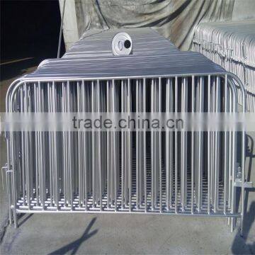 Hot dipped galvanized pedestrian safety traffic crowd control portable metal barricade