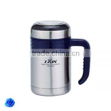 2014 Hot Sell Stainless Steel Vacuum Filter Flask To Keep Drinks Hot & Cold Office Cup With Handle