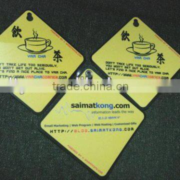 advertising window sign with suction pad (M-CS054)