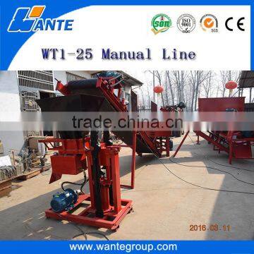 High Quality WT1-25 Soil Clay Interlocking Bricks Making Machine Production Line From Linyi Wante Machinery photo-6