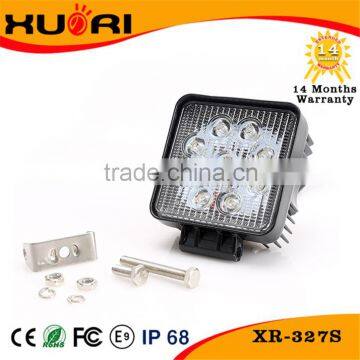 Factory price Flood beam 27 watt led work off road light 27w square led work light for high duty truck