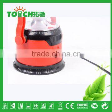 Vintage Design Red&Yellow Color ABS Plastic Lantern Solar LED Camping Light With 3w Torch Light photo-6