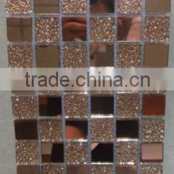 Good quality cheap mirror glass mosaic tile for kitchen