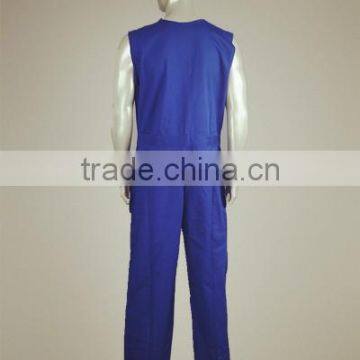 Men's Fire Retardant Sleeveless Safety Working Coverall With Multi-pockets photo-3