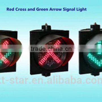 Wholesale Kutuo 300mm Driveway Indicator Red Cross and Green Arrow in One Unit Traffic Signal Light photo-3
