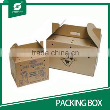 KRAFT CARDBOARD HANDLE PACKING CARRIER