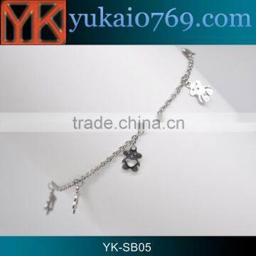 Yukai adjustable bracelet hand chain for lady/make your own stainless steel bracelet