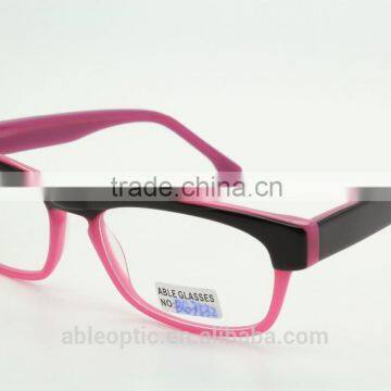 HOTSELLING Milky Color Fashion Students Acetate Hand Made Spectacles Optical Frames Eyewear Eyeglasses photo-4