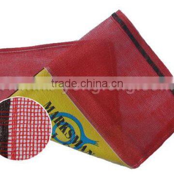 PP mesh bags for fruits and vegetables with logo labels