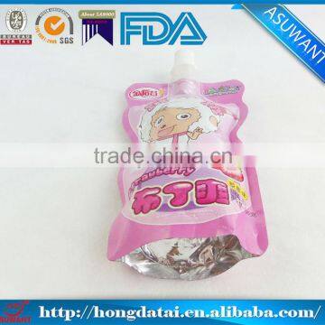 Laminated Custom Printed Spout Pouch With Zipper