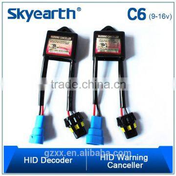 Top quality c6 hid warning canceller new12v 35w car canbus hid warning canceller