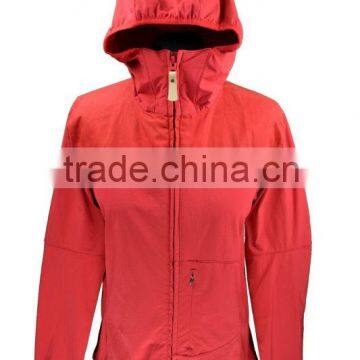 red anti UPF windbreaker jaket with lining