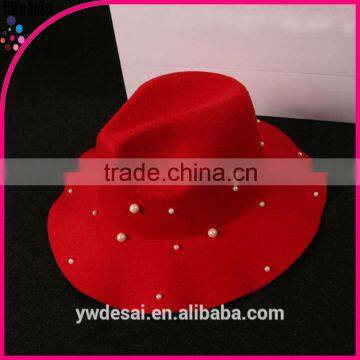 juzz hat outdoor sun hat pearl felt hat