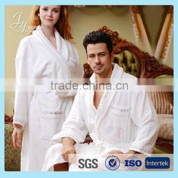 soft & comfortable cotton couples bathrobe for hotel, spa and home