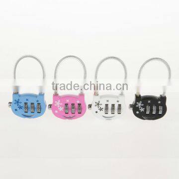 [Lock factory] produce zinc alloy mall adjustable cable lock