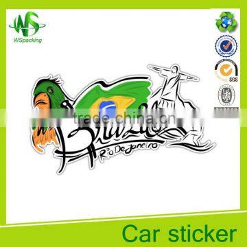 High gloss adhesive sticker vinyl car bonnet sticker