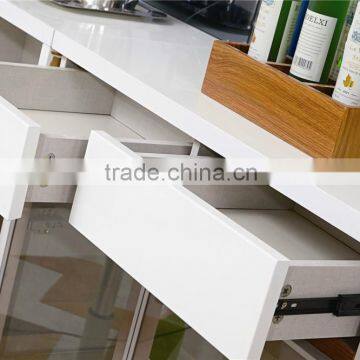 Modern Functional High Glossy White Wooden Dining Table in Dining Room Set Furniture / Dining Table/dining Chair photo-5