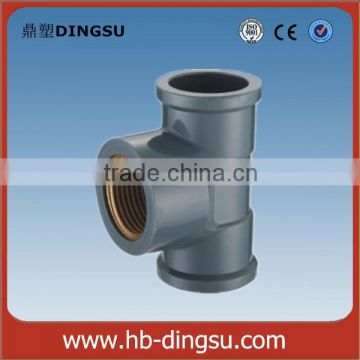 High quality Plastic full size grey Thread PVC Pipe Fitting