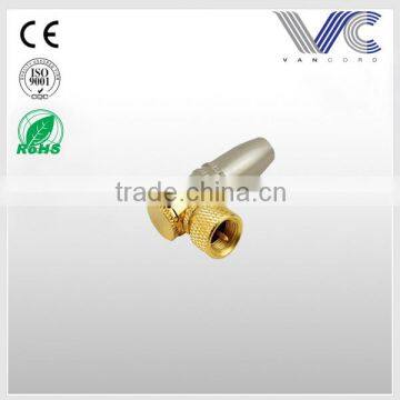 Frankever high performance 9.5MM female angle plug gold plated or nickel angle plated plug
