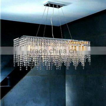 Retail Wholesale price Crystal Pendant Light / Lamp / Lighting Fixture Rectangle Dining Room Light MD8591