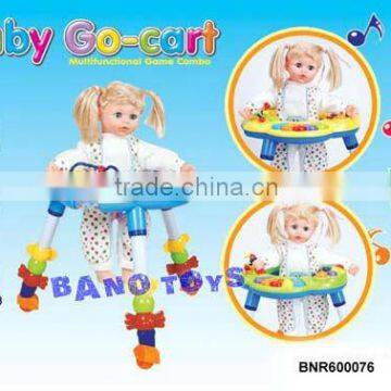 Novelty Baby Go-cart with Doll BNR600076