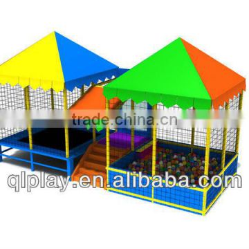 2016 Indoor Soft Play , Colorful Sea Ball Pool,Kids Trampoline ,Software Ladder QL15-1007A