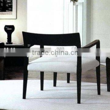 Solid wood & fabric armchair (D-43-1)