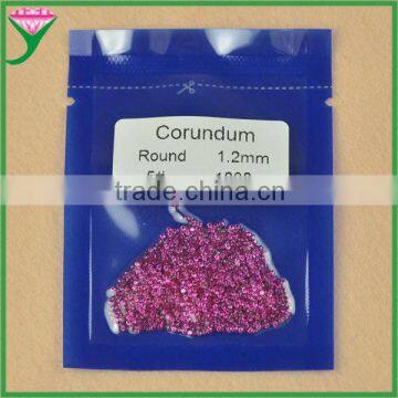 wholesale the best aaa grade small round synthetic blood red ruby price per carat