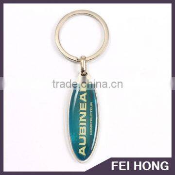 Hot sales factory direct sale oval shape custom keychain