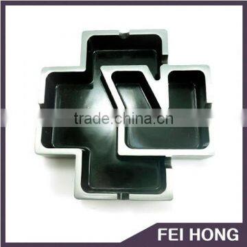 Supplier antique zinc cross shape ashtray for sale