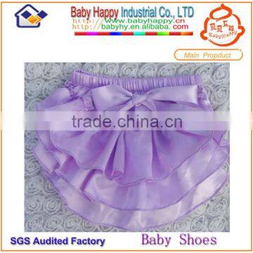 Wholesale Cool Bow Lovely Satin Cheap Baby Bloomers