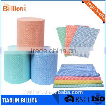 China custom parallel lapped spunlace nonwoven cloth factory cargo alibaba