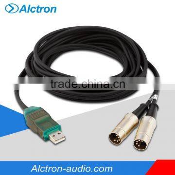 Alctron UC220 Professional Audio Digital Interface, USB adapter cable, Midi to USB converter