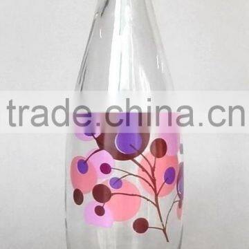 CCP735K2 glass bottle with decal printing