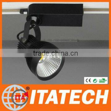 HIGH QUALITY! 30W 24w led cob track light,led track spot light,commercial led track lamp,black/white
