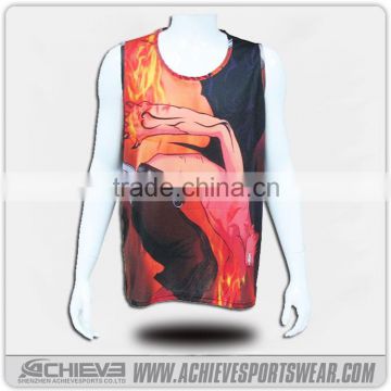 custom sublimation gym t shirt, men sleeveless t shirts