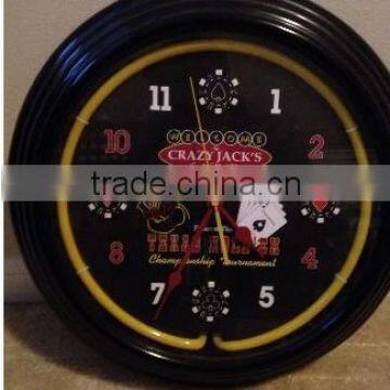 China Factory Neon Wall Clock