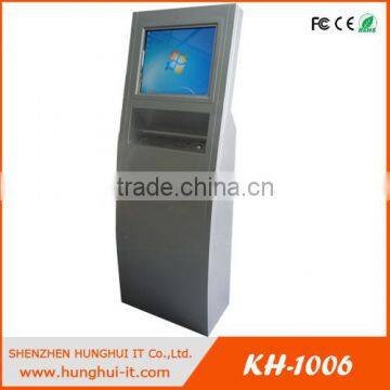 Freestanding Self Service Touch Screen Payment information