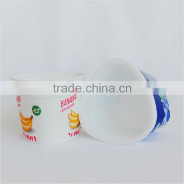 340ml IML yogurt ice cream milk triangle plastic cup