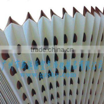 V-pleated kraft overspray booth filter