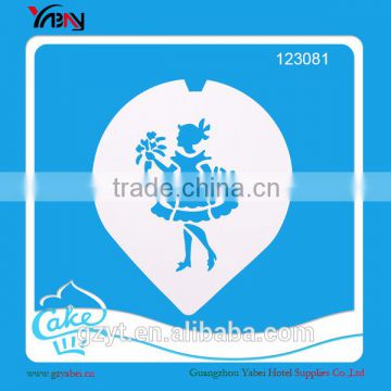 Plastic cake decorating designs of cake stencil mould