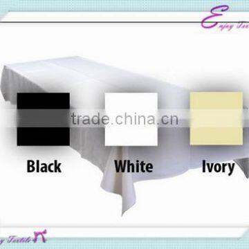 YHT#12 rectangle plain dyed polyester banquet wedding wholesale cheap table cloth cover linen                        
                                                Quality Choice