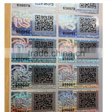 Transparent hologram stickers