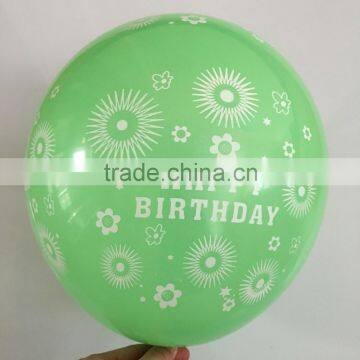 Whole Printing One color Party Happy Birthday Balloon