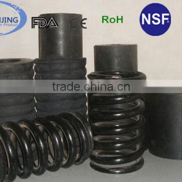 Shock absorbing protective rubber spring cover