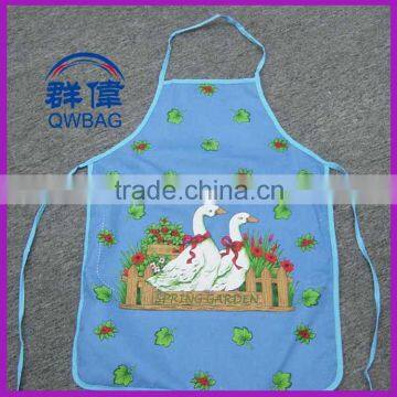 2015 manufacturer oilproof cotton kitchen apron/cooking apron/fabric apron