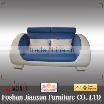 D235A rooms with blue sofas