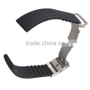 For apple watch silicone watchband for apple watch watchband with metal clasp metal connector adapter