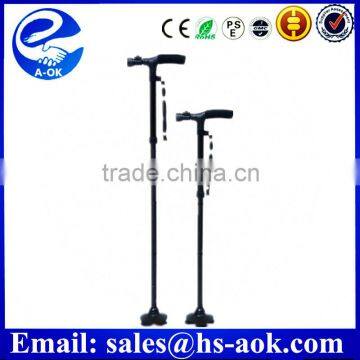 A-OK 2015 new adjustable electronic folding elderly walking stick cane with built-in lights as seen on TV