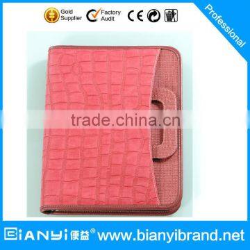 2016 Hot-selling! Zippered Panton Color Leather Portfolio, A4 Portfolio for Ipad/tablet, Leather Portfolio Case Made in China photo-2